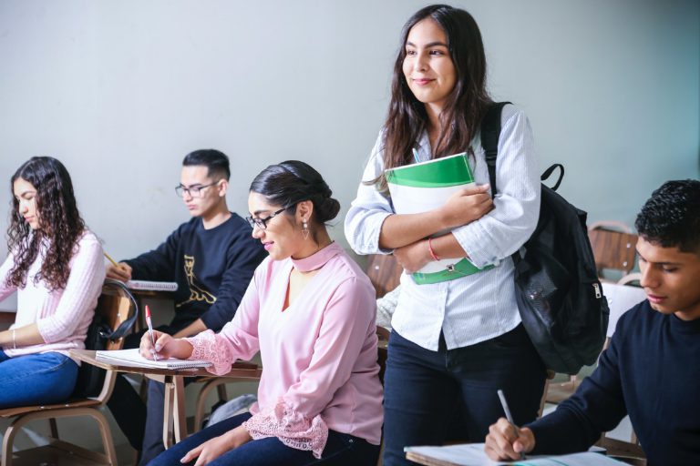 Students in classroom learning
